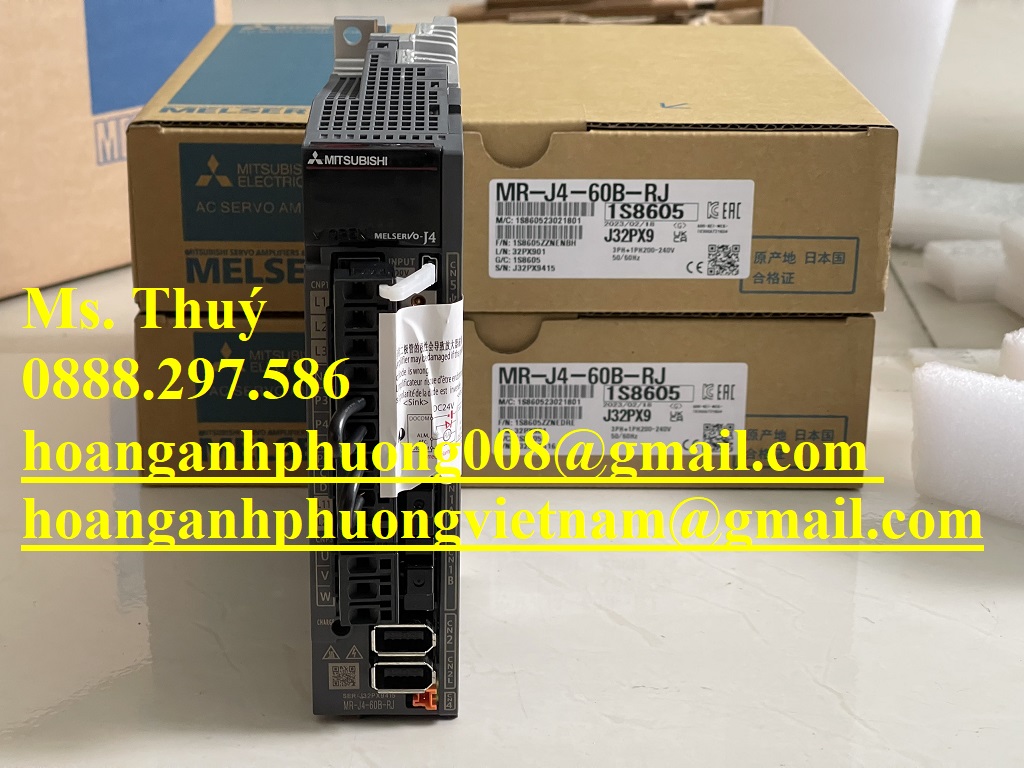 Servo Driver Mitsubishi MR-J4-60B-RJ chính hãng - Hoàng Anh Phương
